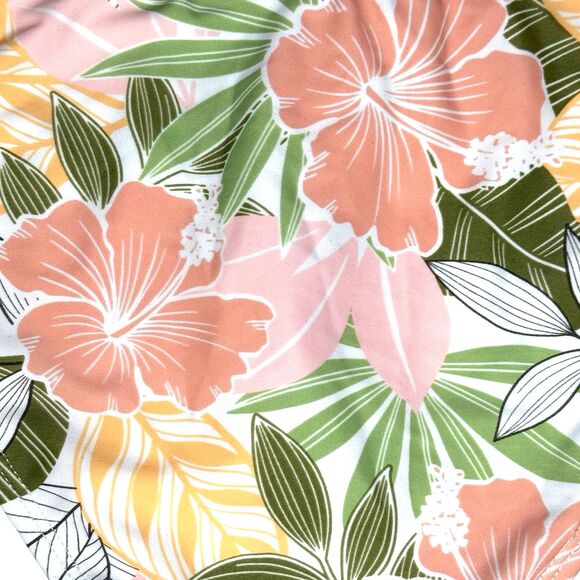 Xhiliration Juniors High Leg Low Waist Floral Tropical Bikini Bottom L 8-10 New! - Picture 5 of 9